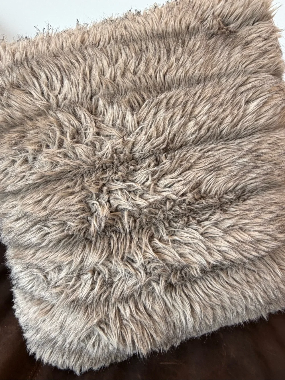 Restoration Hardware Faux Fur Pillows.